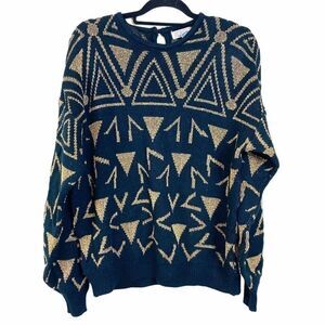 Vintage Gold & Black Lindsey Blake Sweater